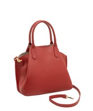 LESAC ALICE Lederhandtasche mit Schultergurt Rot - Damentaschen - 2