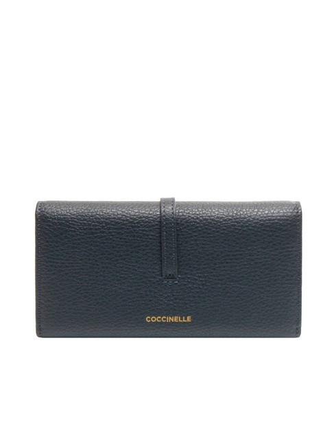 CHERRY Große Lederbrieftasche, 12 cc Mitternachtsblau - Brieftaschen Damen