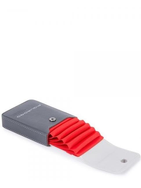 CAMPIONARIO - URBAN Kartenhalter aus Leder Grau - Brieftaschen Herren
