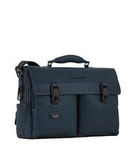 PIQUADRO HARPER 15,6-Zoll-Laptop-Aktentasche aus Leder Blau - Arbeitstaschen - 2
