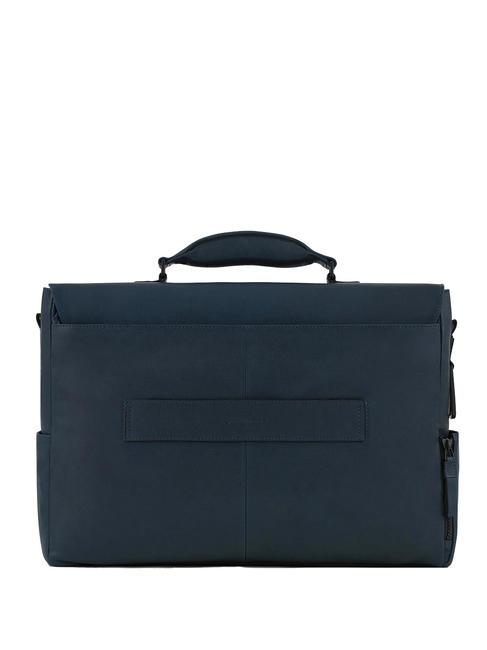 HARPER 15,6-Zoll-Laptop-Aktentasche aus Leder Blau - Arbeitstaschen
