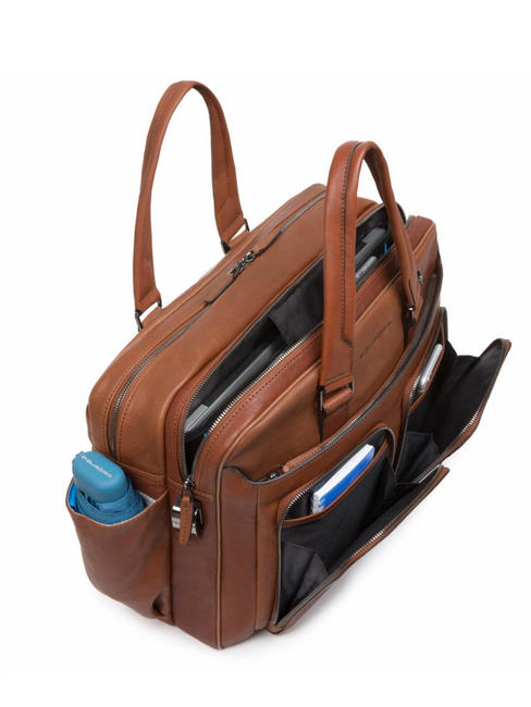 CAMPIONARIO - BLACK SQUARE PC-Aktentasche 15 " LEDER - Arbeitstaschen