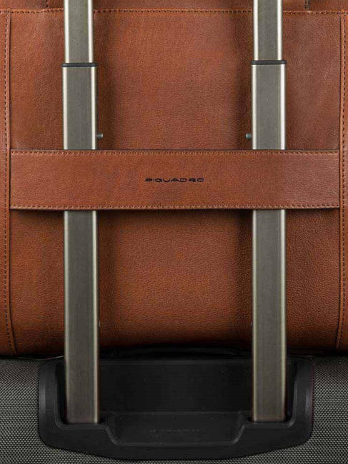 CAMPIONARIO - BLACK SQUARE PC-Aktentasche 15 " LEDER - Arbeitstaschen