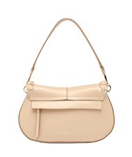 GIANNI CHIARINI HELENA ROUND Ledertasche mit Klappe Creme - Damentaschen - 3
