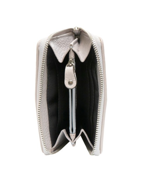 SIERRA Mittelgroße Lederbrieftasche mit umlaufendem Reißverschluss EIS - Brieftaschen Damen