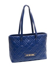 LOVE MOSCHINO QUILTED  Schulter-Shopper Blau - Damentaschen - 2