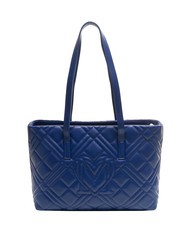 LOVE MOSCHINO QUILTED  Schulter-Shopper Blau - Damentaschen - 4