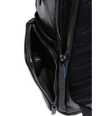 PIQUADRO BLUE SQUARE  15,6-Zoll-Laptop-Rucksack aus Leder Blau - PC-Rucksäcke - 3