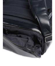 PIQUADRO BLUE SQUARE  15,6-Zoll-Laptop-Rucksack aus Leder Blau - PC-Rucksäcke - 4