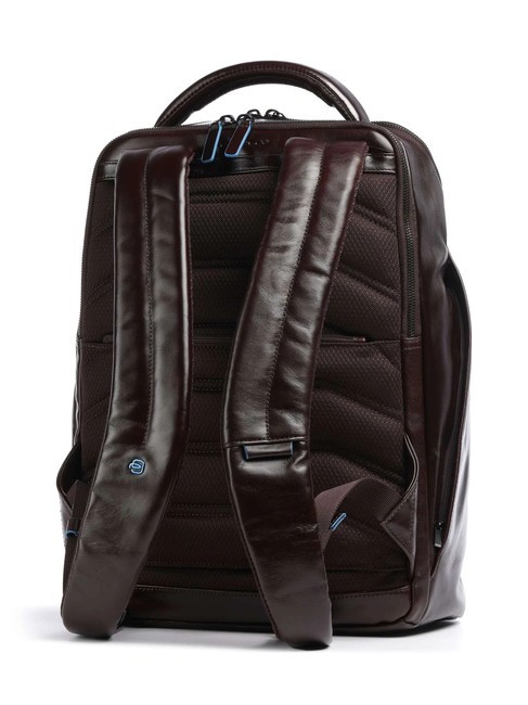 BLUE SQUARE Lederrucksack, 14-Zoll-Laptophalter MAHAGONI - PC-Rucksäcke