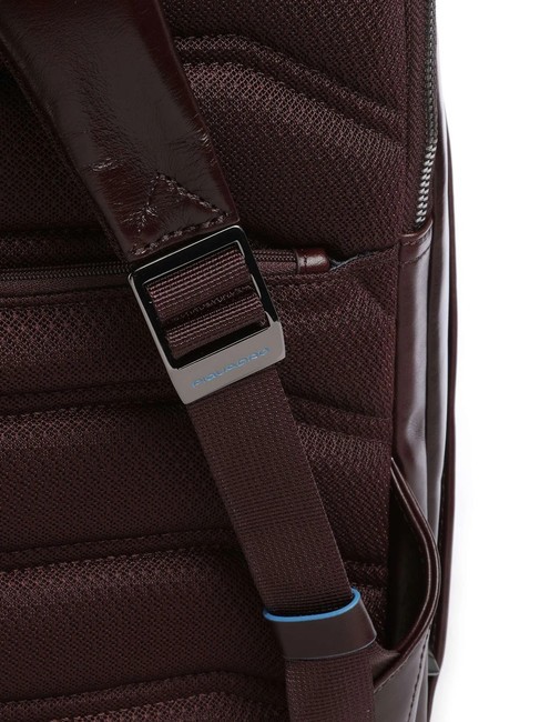 BLUE SQUARE Lederrucksack, 14-Zoll-Laptophalter MAHAGONI - PC-Rucksäcke