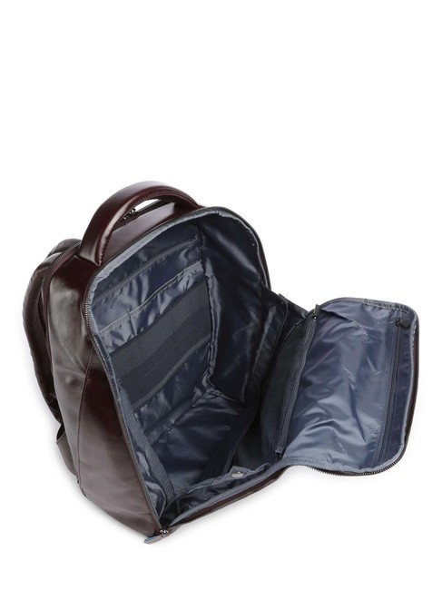 BLUE SQUARE Lederrucksack, 14-Zoll-Laptophalter MAHAGONI - PC-Rucksäcke