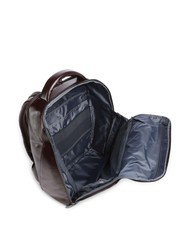 PIQUADRO BLUE SQUARE Lederrucksack, 14-Zoll-Laptophalter MAHAGONI - PC-Rucksäcke - 4