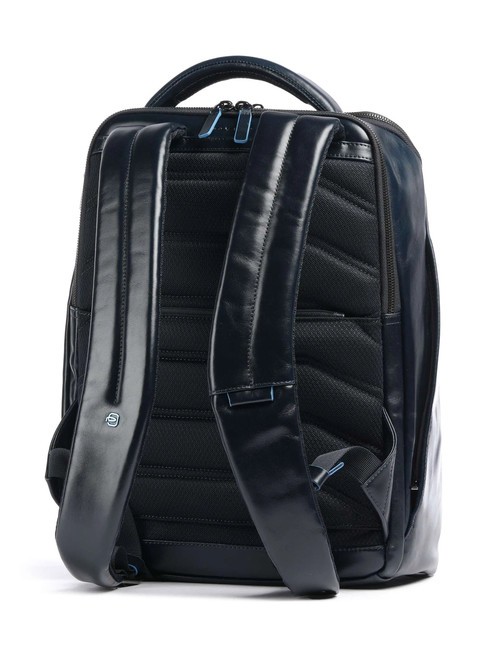 BLUE SQUARE Lederrucksack, 14-Zoll-Laptophalter Blau - PC-Rucksäcke