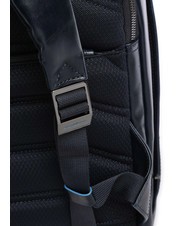 PIQUADRO BLUE SQUARE Lederrucksack, 14-Zoll-Laptophalter Blau - PC-Rucksäcke - 3