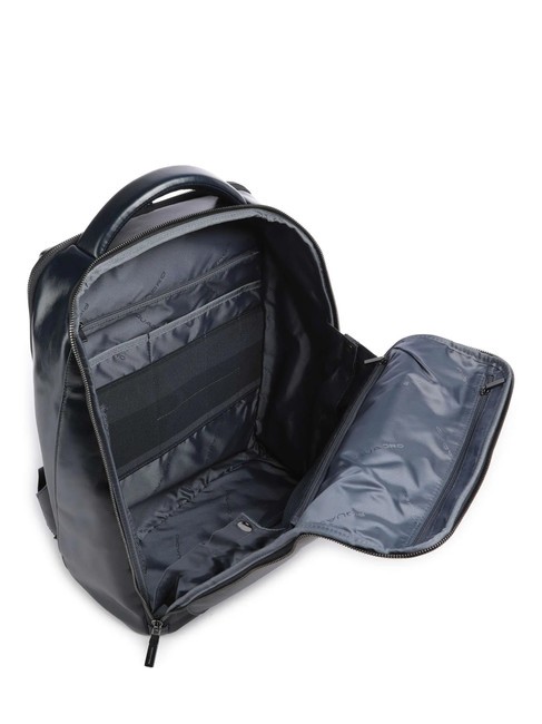 BLUE SQUARE Lederrucksack, 14-Zoll-Laptophalter Blau - PC-Rucksäcke