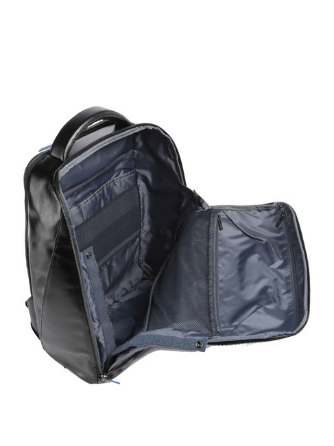 BLUE SQUARE Lederrucksack, 14-Zoll-Laptophalter Schwarz - PC-Rucksäcke