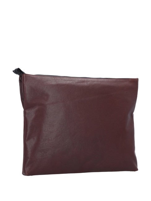 CAMPIONARIO - HARPER Flache Clutch aus Leder MORO - Tablettmappe &amp; Organizer