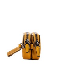 PIQUADRO CAMPIONARIO - BLACK SQUARE Mini-Clutch aus Leder Gelb - Tablettmappe &amp; Organizer - 3