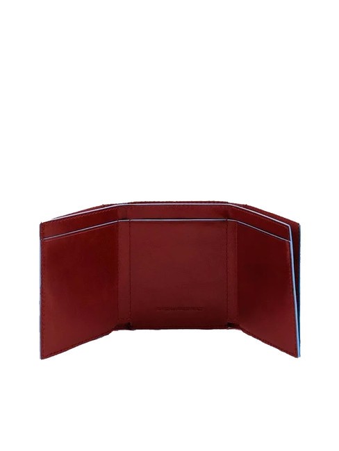 CAMPIONARIO - BLUE SQUARE Kreditkartenetui aus Leder ROT - Brieftaschen Herren