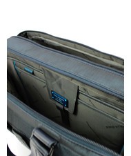 PIQUADRO P16 Aktentasche für PC 15,6 "- iPad 10,5" CHEVRON BLAU - Arbeitstaschen - 5