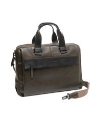 PIQUADRO PYRAMID Aktentasche aus Leder, 15 "PC-Halter GR&Uuml;N - Arbeitstaschen - 2