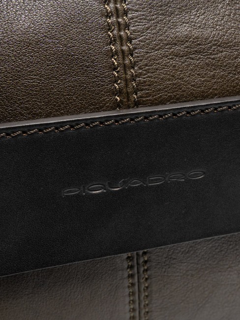 PYRAMID Aktentasche aus Leder, 15 "PC-Halter GR&Uuml;N - Arbeitstaschen