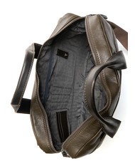 PIQUADRO PYRAMID Aktentasche aus Leder, 15 "PC-Halter GR&Uuml;N - Arbeitstaschen - 5