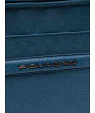 PIQUADRO CAMPIONARIO - SIGNO A4-Klemmbrett aus Leder und Stoff Avio - Tablettmappe &amp; Organizer - 3