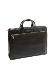 PIQUADRO CAMPIONARIO - MODUS Aktentasche aus Leder, 15,6-Zoll-Laptophalter dunkelhaarig - Arbeitstaschen - 2