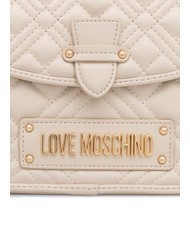 LOVE MOSCHINO QUILTED Aktentasche mit Schultergurt Elfenbein - Damentaschen - 4