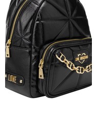 LOVE MOSCHINO GOLD CHAIN Rucksack Schwarz - Damentaschen - 3