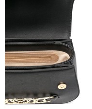 LOVE MOSCHINO HEART CHAIN Handtasche mit Schultergurt Schwarz - Damentaschen - 3