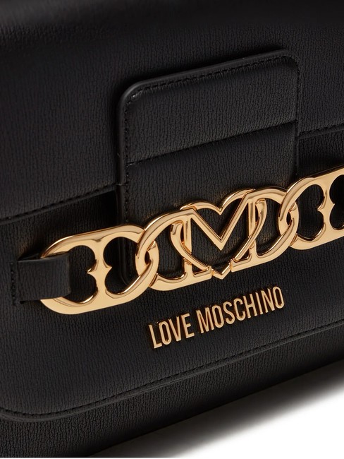 HEART CHAIN Schulter-Shopper-Tasche Schwarz - Damentaschen