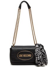 LOVE MOSCHINO FOULARD Mikro-Umhängetasche Schwarz - Damentaschen - 3