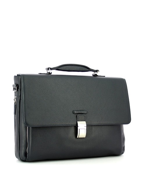 MODUS Aktentasche aus Leder für PC 15 " Blau - Arbeitstaschen