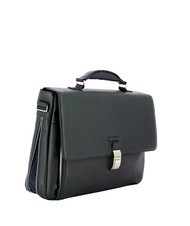 PIQUADRO MODUS Aktentasche aus Leder für PC 15 " Blau - Arbeitstaschen - 3