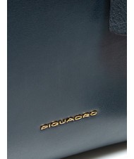PIQUADRO CAMPIONARIO - GEA  15,6-Zoll-Laptop-Aktentasche aus Leder Blau - Arbeitstaschen - 3