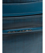 PIQUADRO CAMPIONARIO - SIGNO Reisetasche aus geflammtem Stoff und Leder Luftfahrt - Reisetaschen - 2