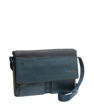 PIQUADRO CAMPIONARIO - CARY Leder-Messenger, 13-Zoll-Laptophalter Blau - Arbeitstaschen - 2