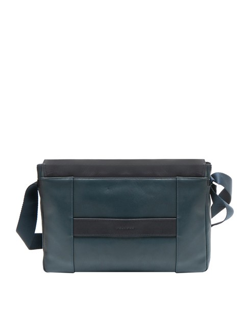 CAMPIONARIO - CARY Leder-Messenger, 13-Zoll-Laptophalter Blau - Arbeitstaschen
