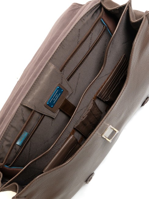 CAMPIONARIO - MODUS OUT Aktentasche aus Leder, 15,6-Zoll-Laptophalter MORO - Arbeitstaschen
