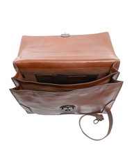 THE BRIDGE NERI  Aktentasche aus Leder Braun / Ruthenium - Arbeitstaschen - 5