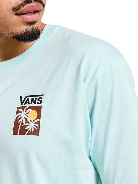 ISLAND BOX Baumwoll-T-Shirt mit Aufdruck blaues Leuchten - Herren-T-Shirts