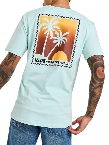 ISLAND BOX Baumwoll-T-Shirt mit Aufdruck blaues Leuchten - Herren-T-Shirts