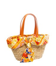 YNOT JAVA Mittelgroße Strandtasche aus Stroh orange - Damentaschen - 2