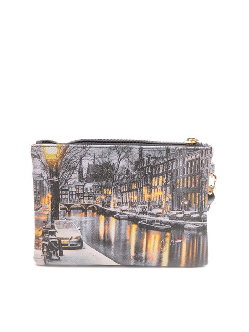 YESBAG Umschlag-Clutch mit Polyserin Amsterdamer Schnee - Damentaschen