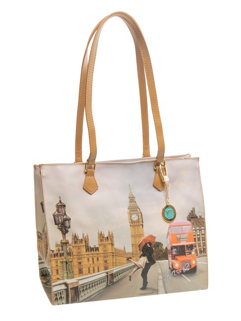 YESBAG Quadratische Einkaufstasche Londoner Liebe - Damentaschen