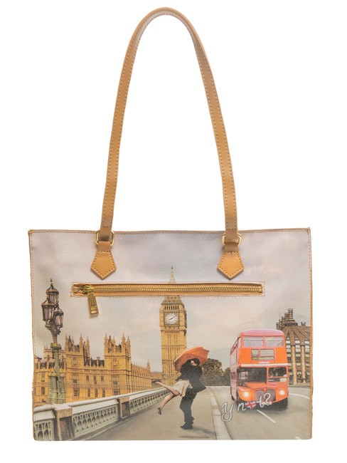 YESBAG Quadratische Einkaufstasche Londoner Liebe - Damentaschen