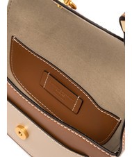 GIANNI CHIARINI ISA Ledertasche mit Klappe, über der Schulter Karamellcreme - Damentaschen - 4